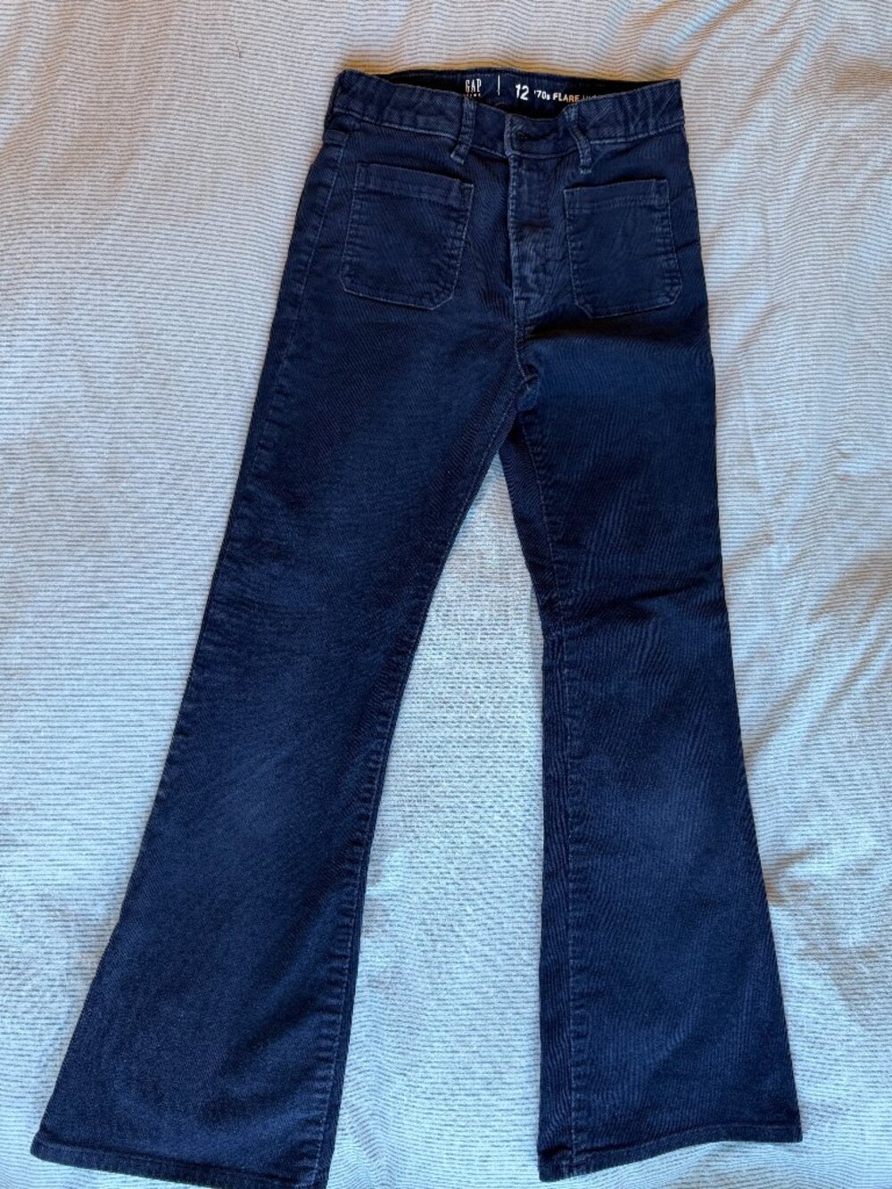 Gap Navy Corduroy Bootcut Flare Jeans